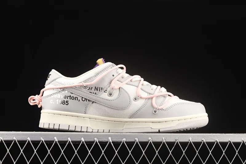 All Categories Nk SB Dunk Series Nk SB Dunk Low Low-top sneakers Pure original version OF x Nk Dunk Low OW Gray SB smashed backboard fashion casual sneakers DM1602-119
